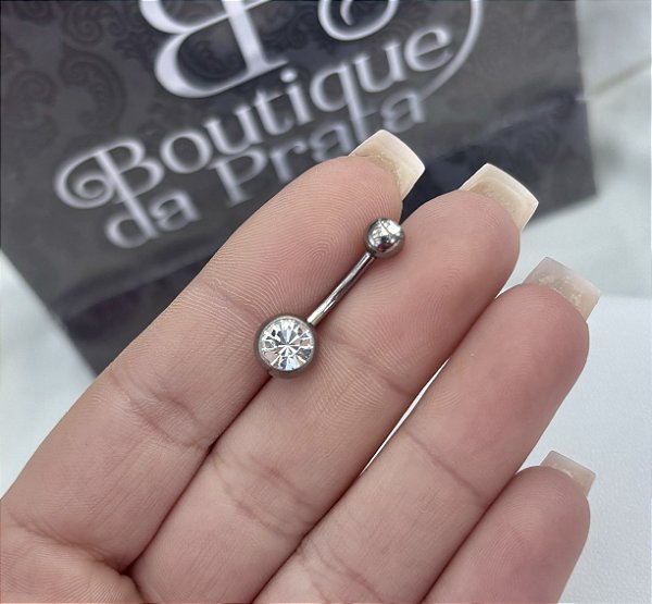 Piercing de Umbigo Aço Cirúrgico Redondo