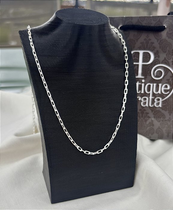 Corrente de Prata Cartier Cadeado