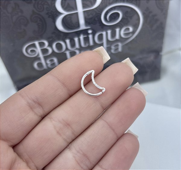 Piercing de Prata Lua