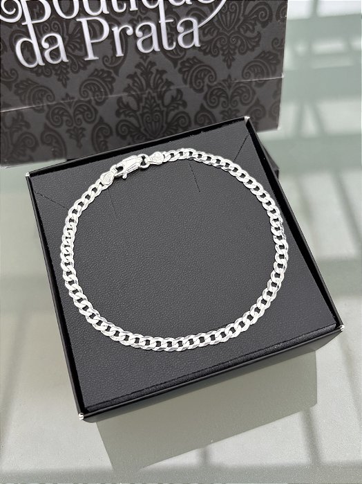 Pulseira de Prata Grumet 4mm