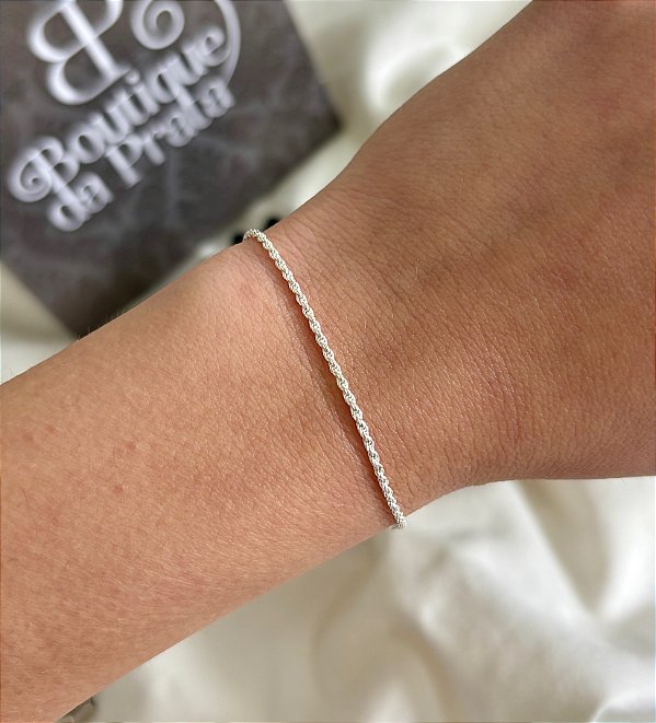 Pulseira de Prata Cordão Baiano