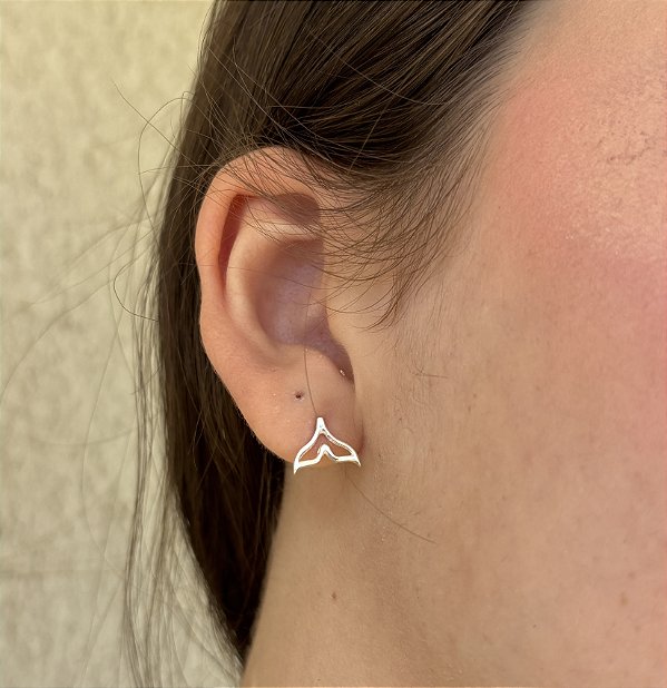 Brinco de Prata Cauda Liso