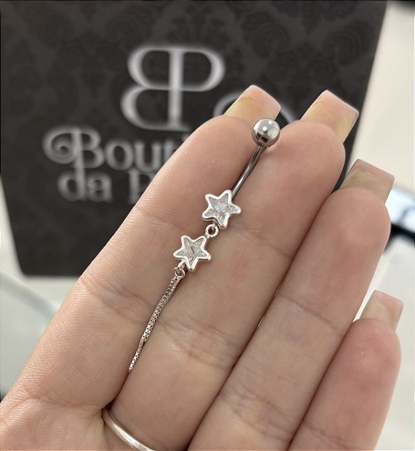 Piercing de Umbigo Estrela Pêndulo
