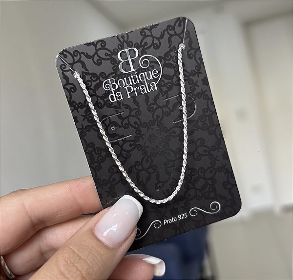 Pulseira de Prata Cordão Baiano