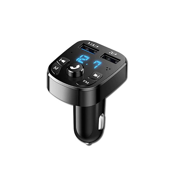 CARREGADOR BLUETOOTH 5.0 TRANSMISSOR FM