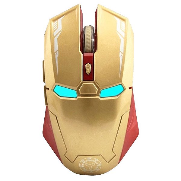 MOUSE GAMER ÓPTICO HOMEM DE FERRO 1600 DPI SEM FIO