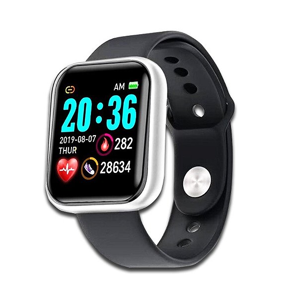 SMARTWATCH Y68 D20 BLUETOOTH 4.0 MONITOR CARDÍACO