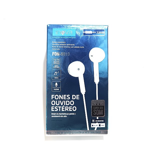 FONES DE OUVIDO ESTÉREO INOVA FON-9810 3.5MM