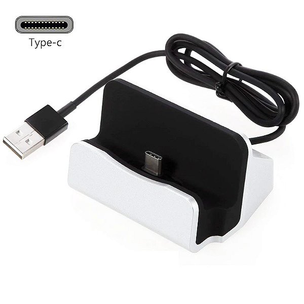 DOCKSTATION CARREGADOR SMARTPHONE USB TIPO C
