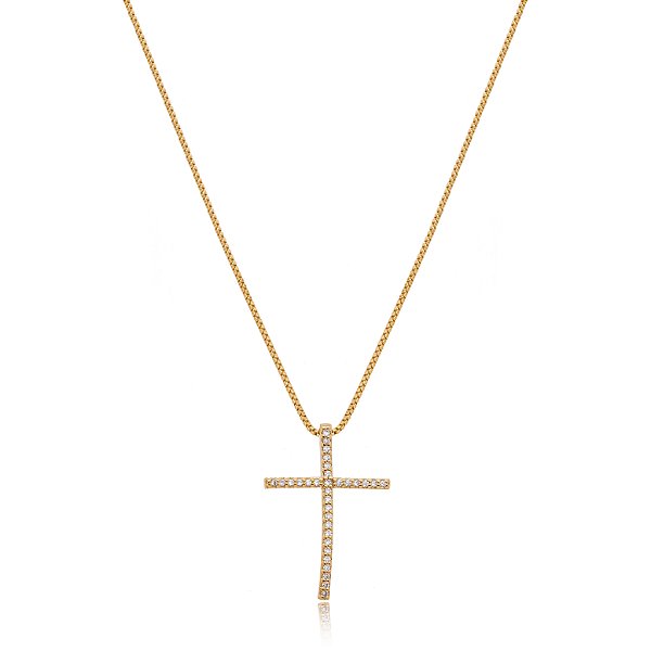 Corrente Crucifixo Cravejado
