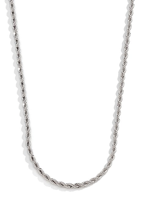 Corrente Cordão Baiano Ródio Branco