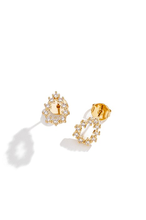 Brinco Gota Vazada Zircônia