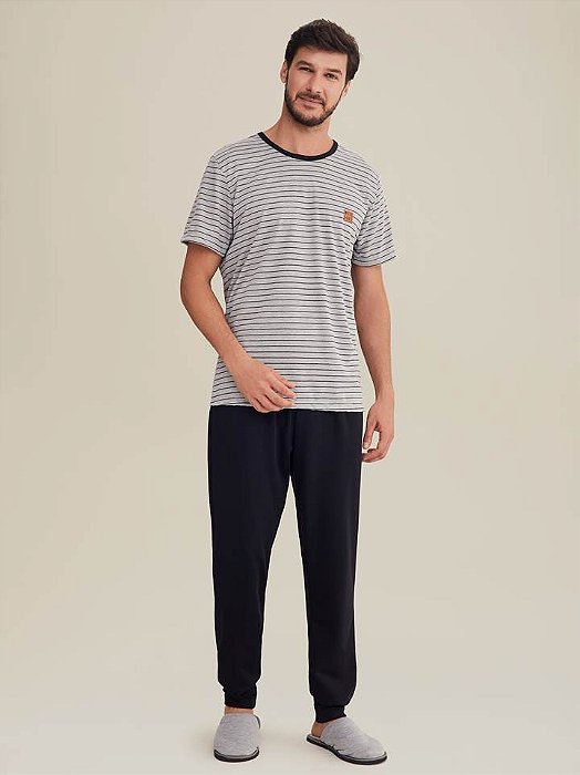 Pijama Masculino Manga curta com Calça 036