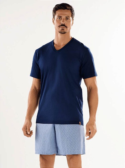 Pijama Masculino Curto Tricoline 60199