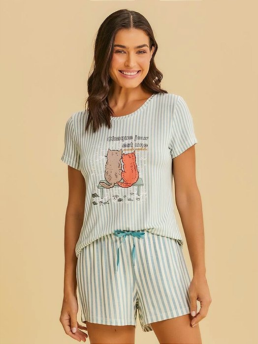 Pijama Feminino Curto 0212