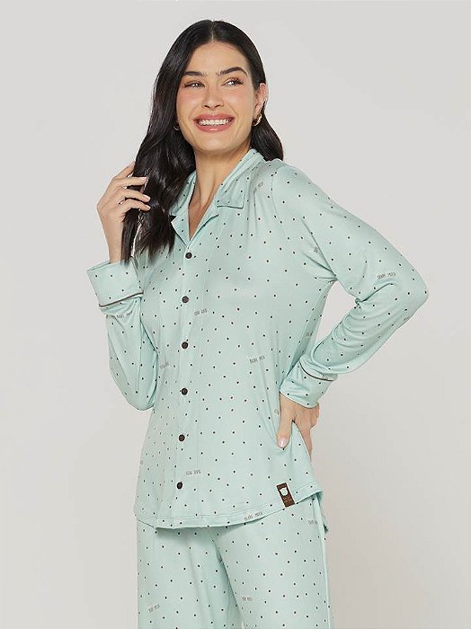 Pijama Feminino Longo Aberto 0338