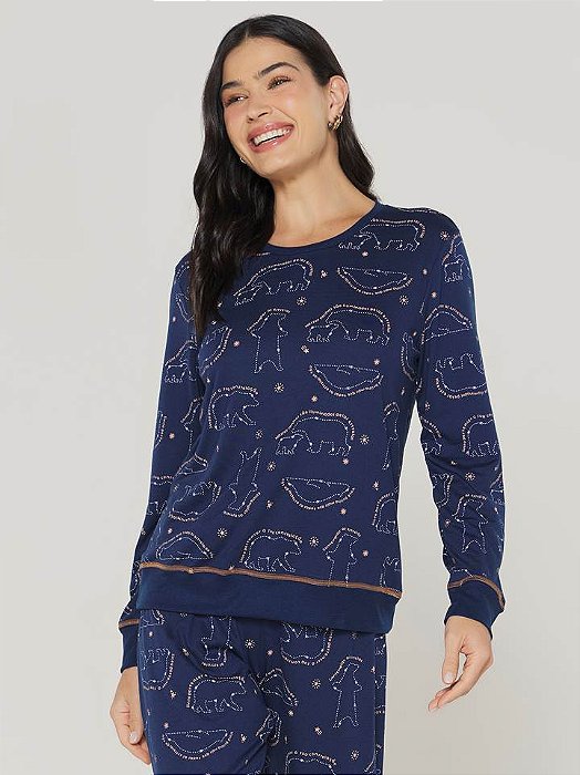 Pijama  Feminino Longo 0371