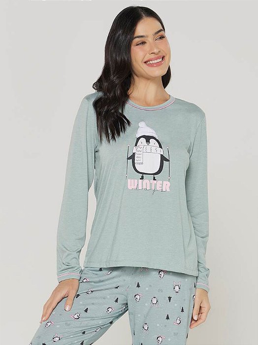 Pijama Feminino Longo 0375