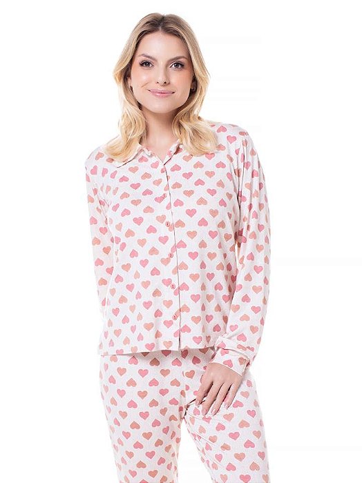 Pijama Feminino Longo Aberto 1310