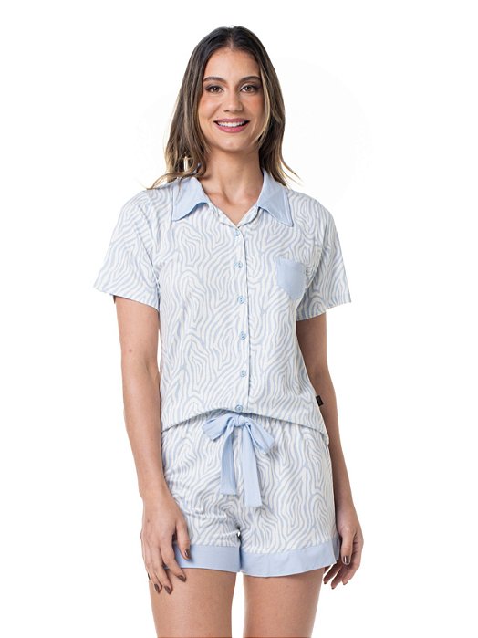 Pijama Feminino Curto Aberto 1362