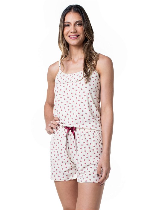 Pijama Feminino Curto Alça 1366