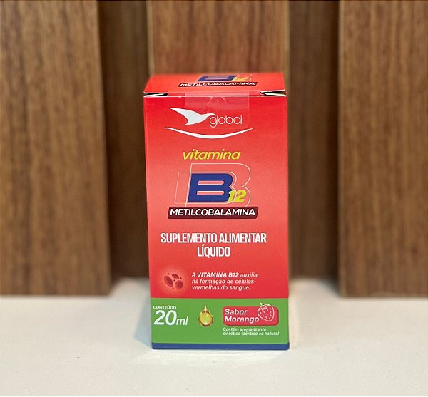 B12 METILCOBALAMINA 20 ML SABOR MORANGO