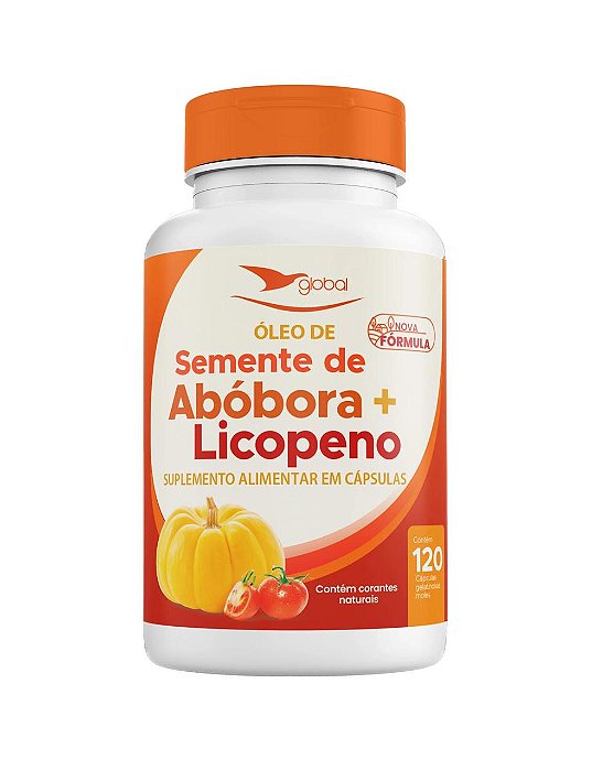 OLEO DE ABOBORA COM LICOPENO 120 CAPSULAS
