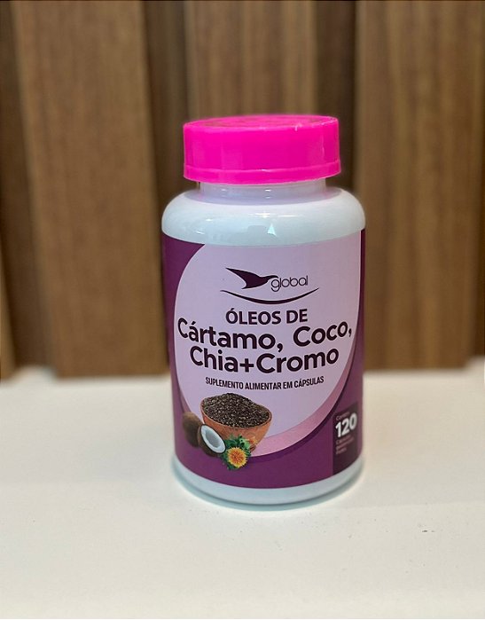 Cártamo, Coco, Chia + Cromo - 120 Capsulas
