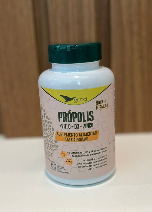 PROPOLIS VERDE+C+D3+ZINCO 1.080 MG 60 CAPSULAS