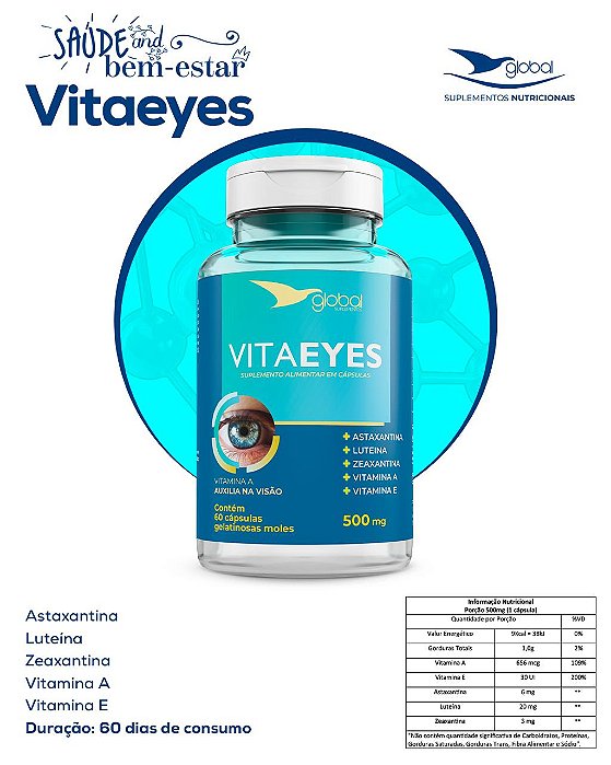 Vita EYES 500mg - 60 Capsulas
