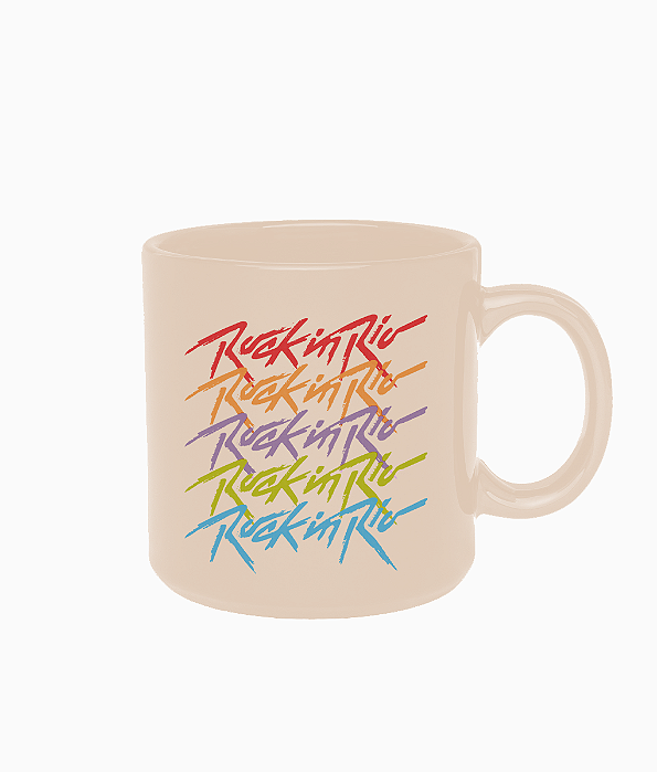 Caneca Colorida Repetidos Rock in Rio