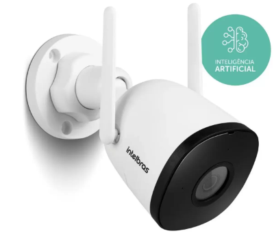 Câmera Sem Fio IP Wi-Fi Smart iM5 SC Intelbras 4 Megapixel Sem Fio Proteção IP67