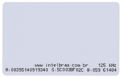 Cartão de Proximidade RFID 125 KHz TH 2000 Intelbras