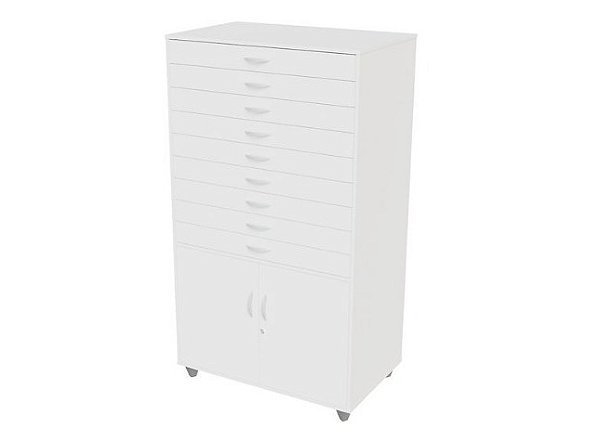 Porta Cartolina 9 vãos com Gavetas e 2 Portas