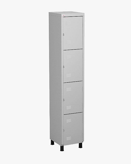 Roupeiro de aço chapa 26 4 vãos 45x30
