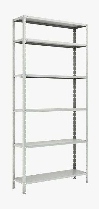 Estante de Aço chapa 20 com  6 Prateleras 1,98x0,92x0,30