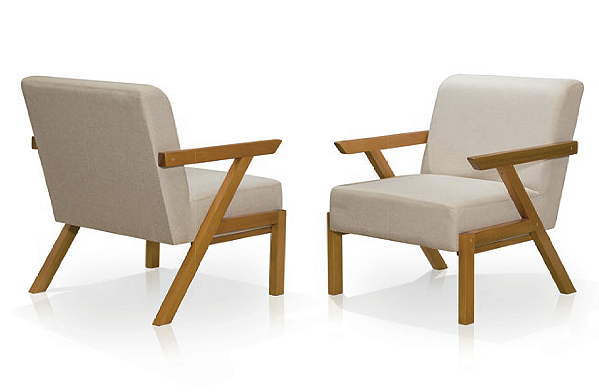 Conjunto 2 Poltronas Design