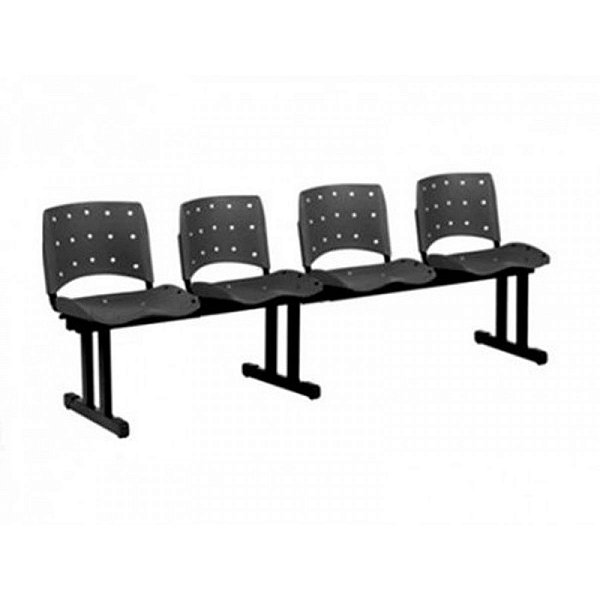 Longarina de 4 lugares  Ergoplax  Preta
