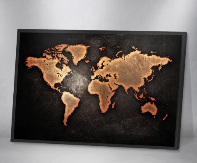 Quadro Decorativo - Mapa 02