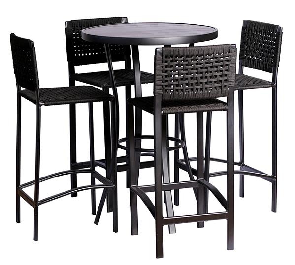 Conjunto Bistrô Slim 4 cadeiras e 1 mesa alta