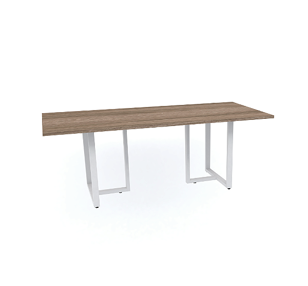 Mesa Reunião Pé Industrial Retangular 2,0x0,90cm