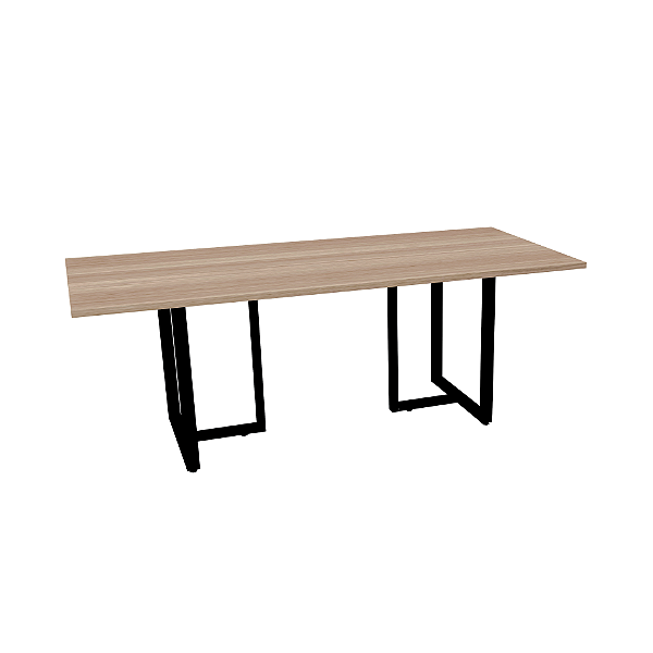 Mesa Reunião Pé Industrial Retangular 2,60x1,20cm