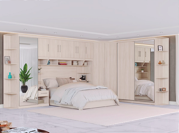 Roupeiro de Canto - Cama Queen Aspen Supreme 4.65 x 3.12m