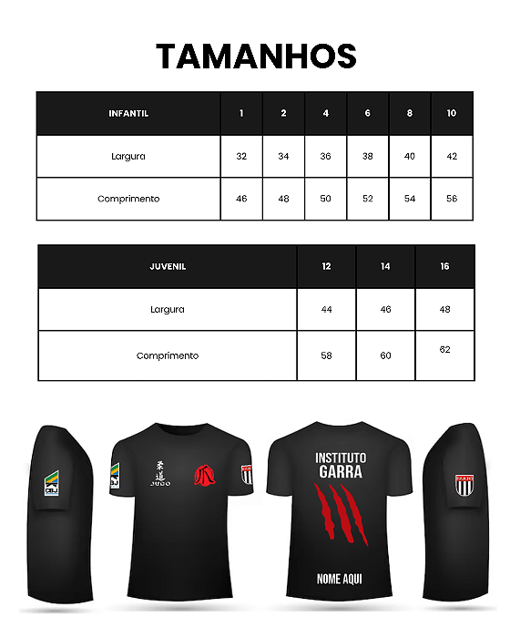 Camiseta Judô 2026 - INFANTIL