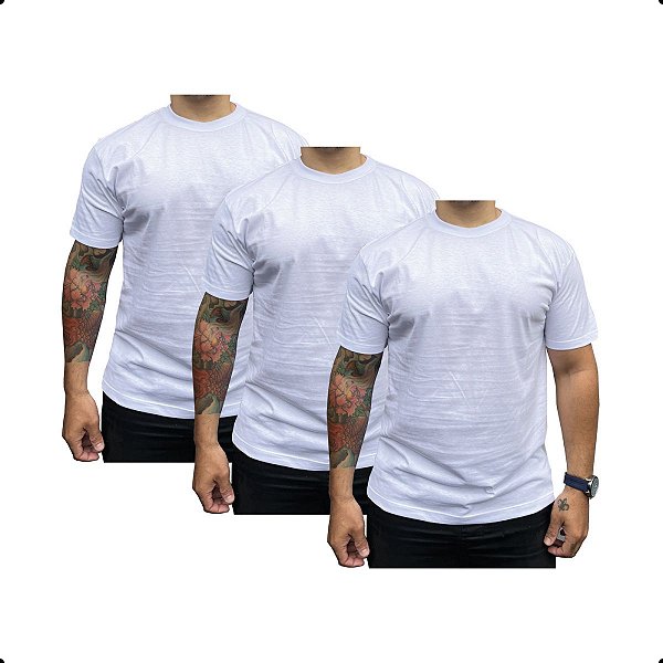 Kit Oorun 3 Camisetas Básicas (3x Brancos)