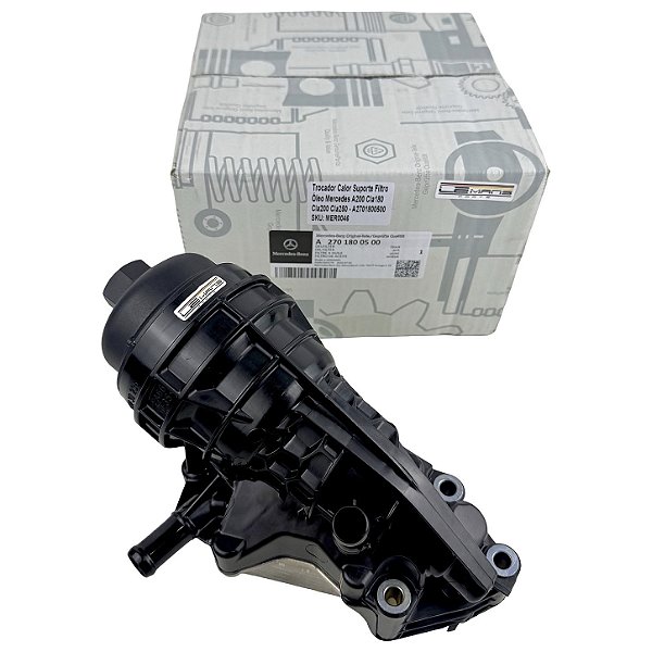 Trocador Calor Suporte Filtro Óleo Mercedes A200 Cla180 Cla200 Cla250 A2701800500 A2701800810 A2701800610 A2601800100