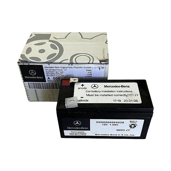 Bateria Auxiliar Mercedes N000000004039 A220 CL550 CL600 LCA250 CLS400 CLS550 E250 E350 E550 GL350 GL450 GLB250 GLE400