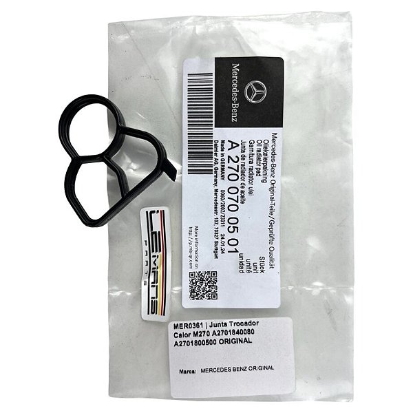 Junta Trocador Calor M270 A2701840080 A2701800500 A2700700501 ORIGINAL