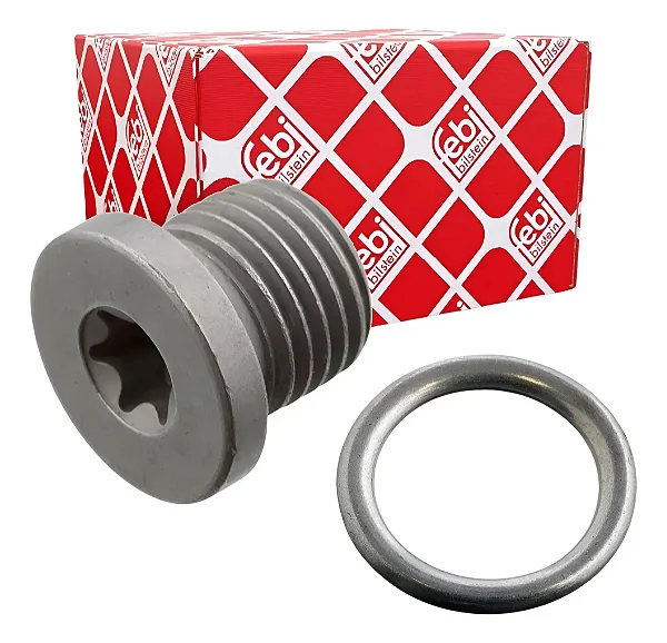 Bujão Carter Óleo Audi Q3 Q5 Q7 Q8 TT 2007 2008 2009 2010 2011 2012 2013 2014 2015 á 2025 N91167901 FEBI
