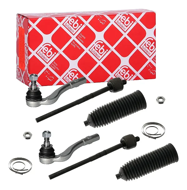 Par Terminal Axial Dianteiro Mercedes SLK200 SLK250 SLK300 2011 2012 2013 2014 2015 2017 2018 2019 2020 á 2026 A2043301003S4 A2043380615S5 FEBI